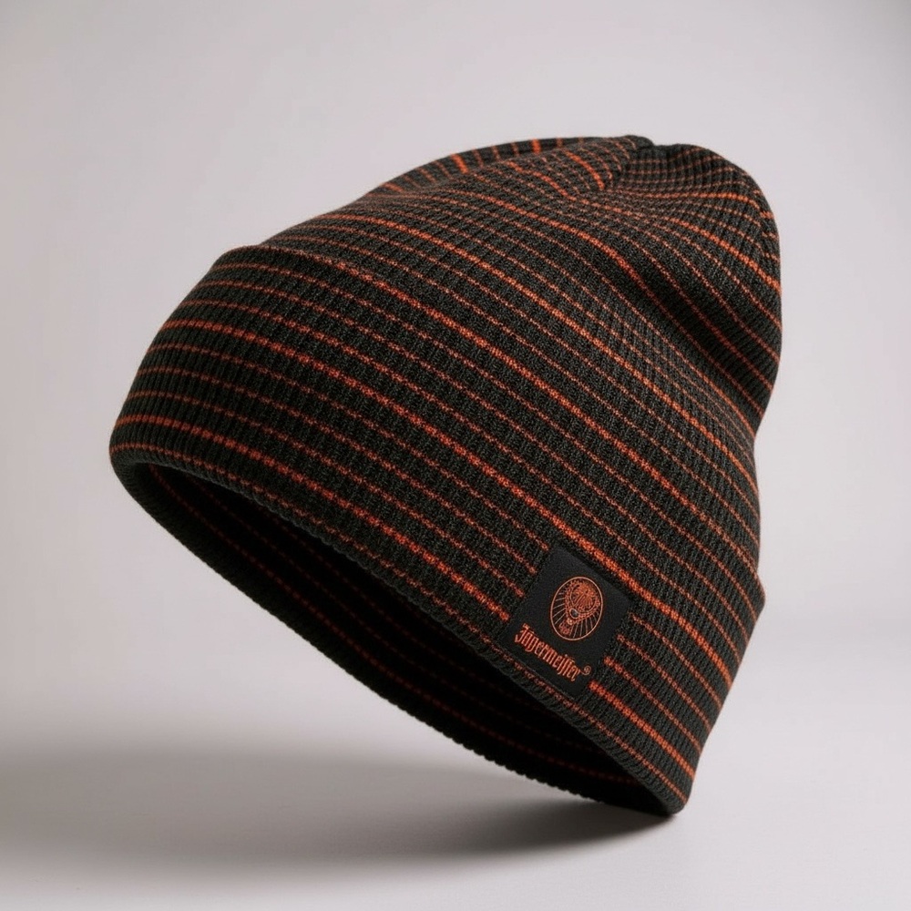 New Striped Jäegermeister Beanie